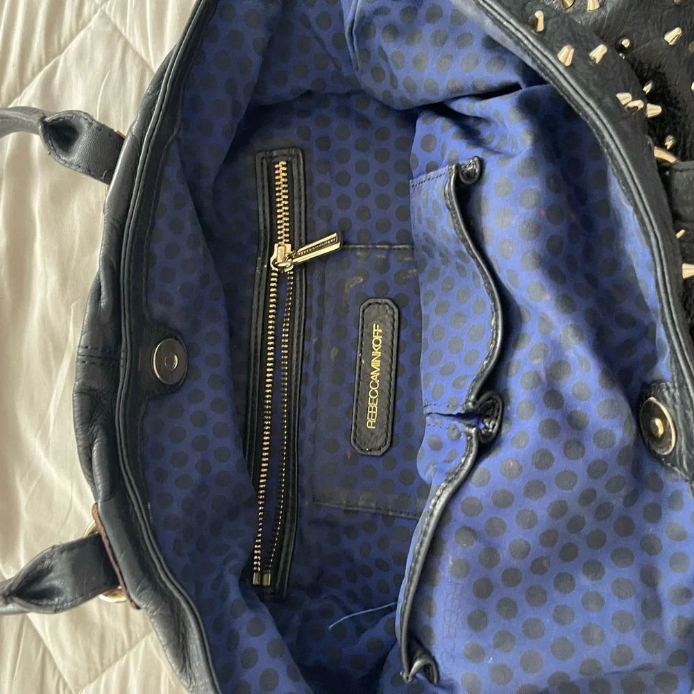 This cute Rebecca Minkoff bag with gold spike hardware. Lightly used - Picture 6 of 6